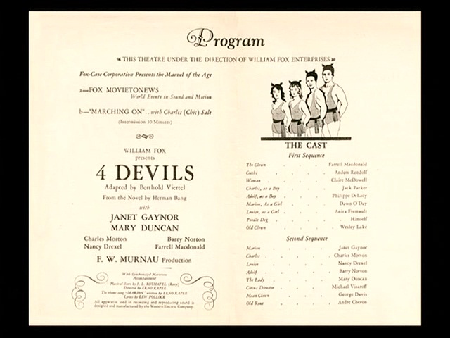 Murnau’s 4 Devils: Traces of a Lost Film (2003)